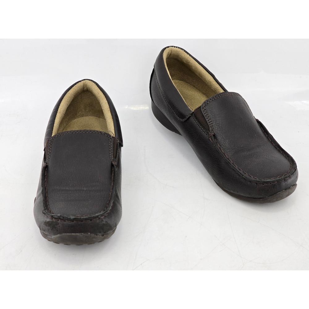 The Children's Place Loafers Boys‎ Size 3 Brown Faux Leather Slip On -Good